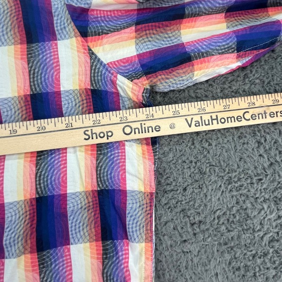 Robert Graham Mens L Long‎ Sleeve Button Down Shirt Colorful Plaid - Picture 7 of 9